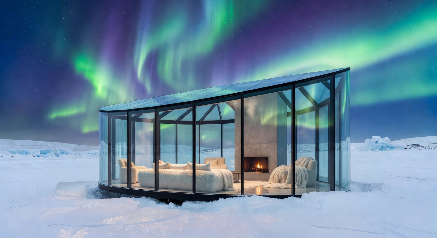 Arctic Glass Suite with Northern Lights view